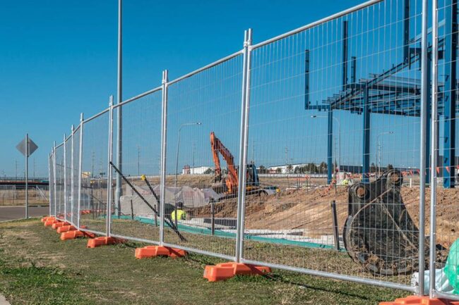 Construction Fence Banner Creates A Visually Appealing Barrier